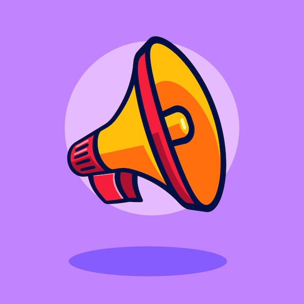 扩音器喇叭插画