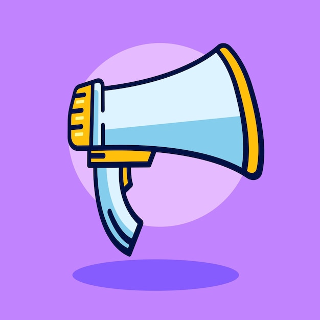 扩音器喇叭插画