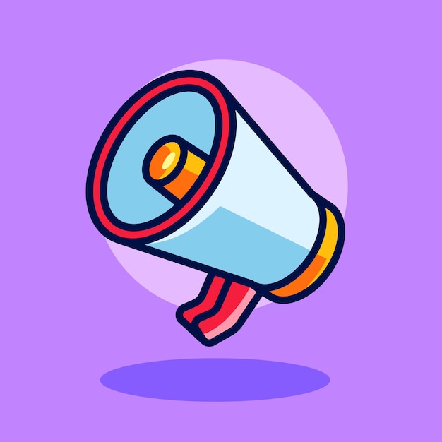 扩音器喇叭插画