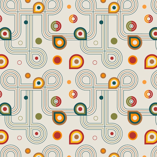 波西米亚风格几何图案