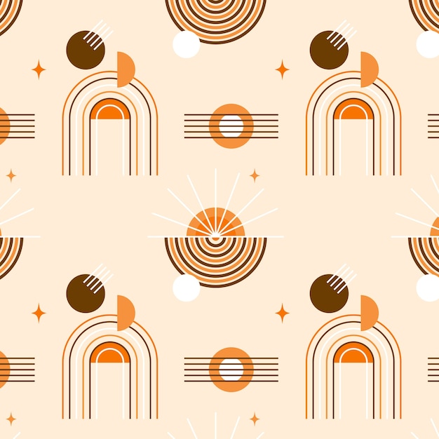 波西米亚风格几何图案