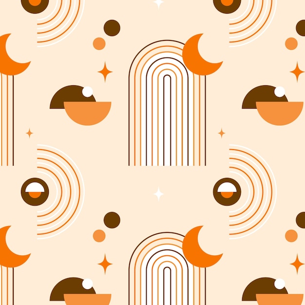 波西米亚风格几何图案