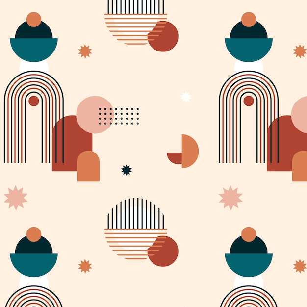 波西米亚风格几何图案