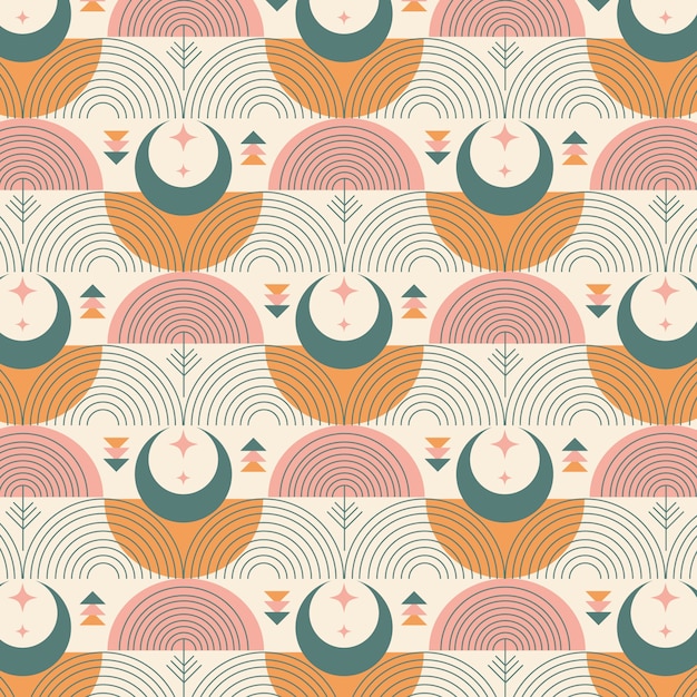 波西米亚风格几何图案