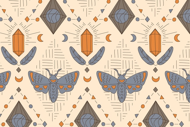 波西米亚风格几何图案