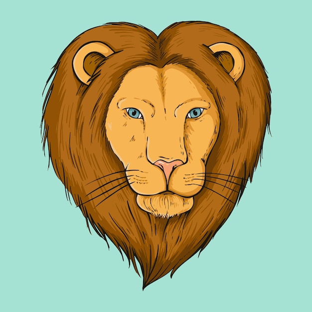 狮子插画