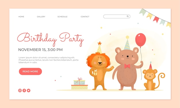 庆祝生日网站页面模板