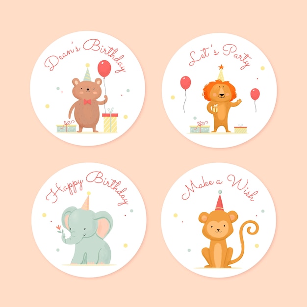 庆祝生日徽章贴纸