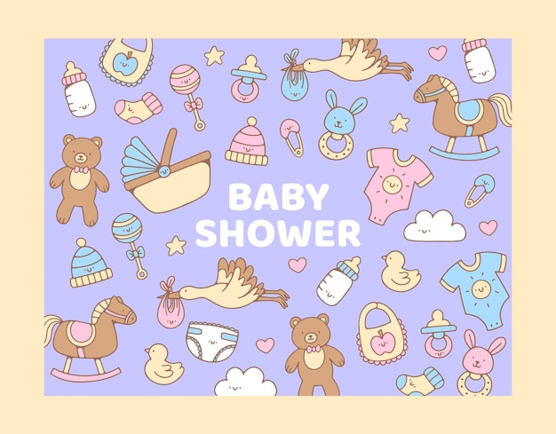 婴儿母婴海报单页模板