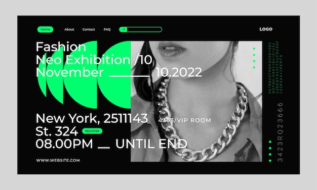 粗野主义时尚设计模板