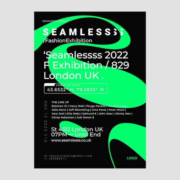 粗野主义时尚设计模板