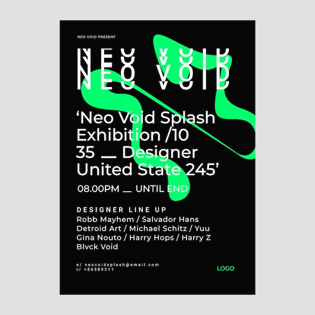 粗野主义时尚设计模板