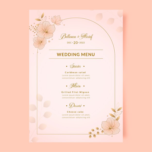 婚礼海报单页模板