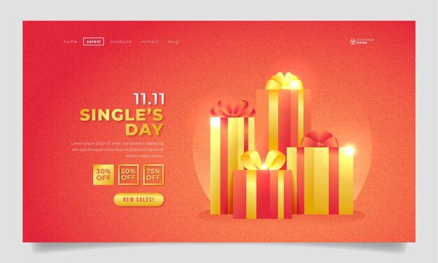 双十一banner横幅活动模板