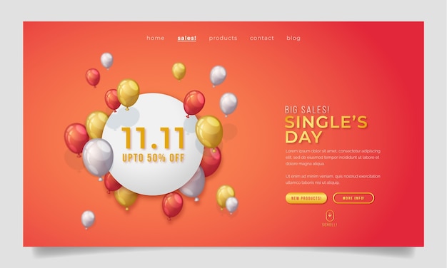 双十一banner横幅活动模板