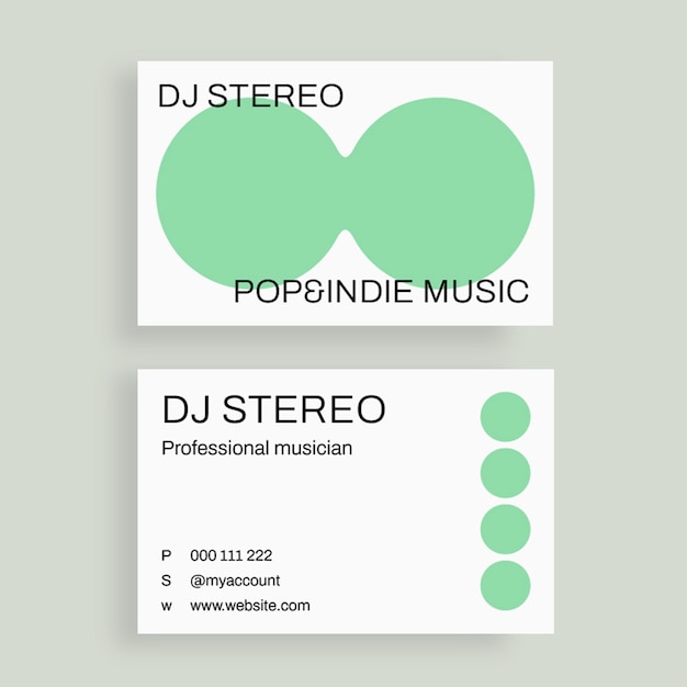 简约商务名片模板