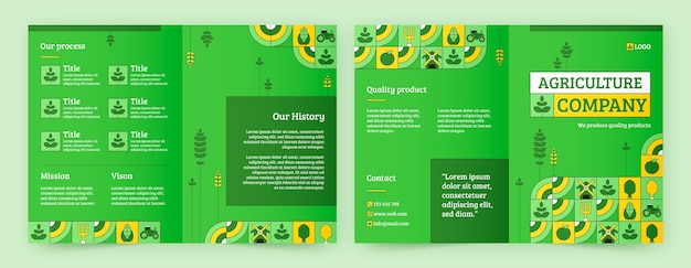 农业公司农业产品折页手册模板
