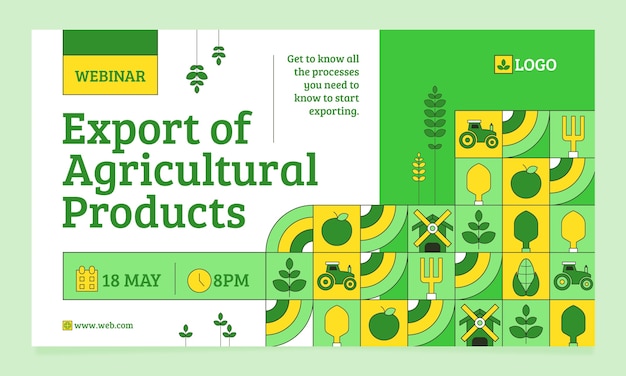 农业公司农业产品banner横幅模板