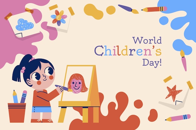 儿童节背景模板