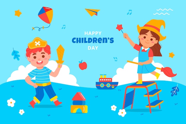 儿童节背景模板