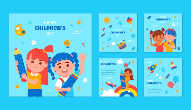 儿童节背景模板