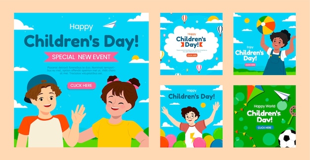 儿童节背景模板