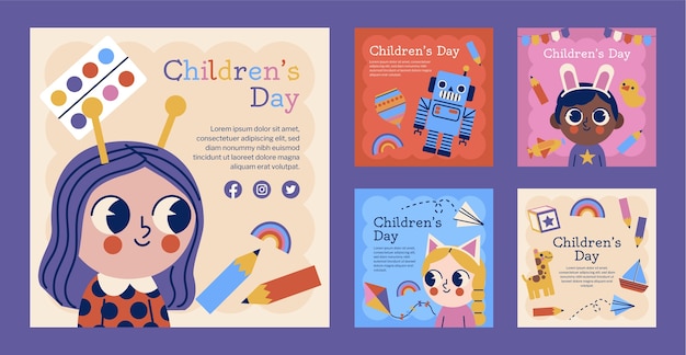 儿童节背景模板