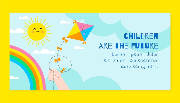 儿童节背景模板