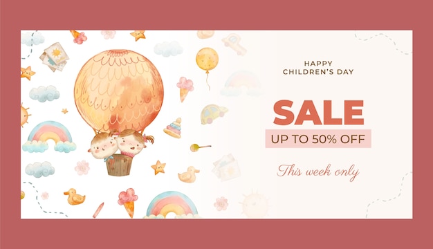 儿童节背景模板