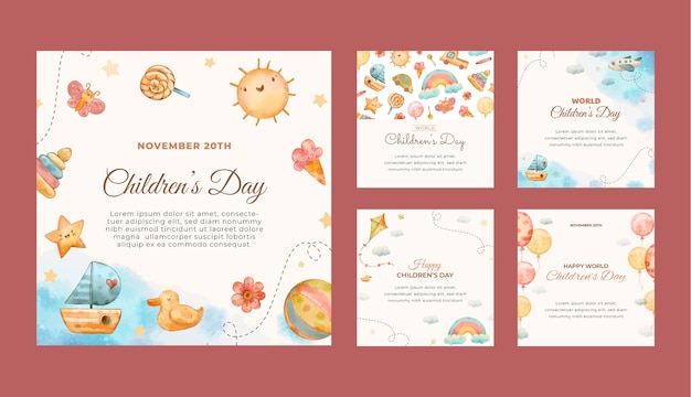 儿童节背景模板