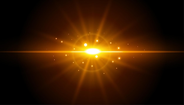 金色光线黑色背景