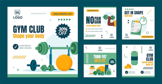 健身俱乐部banner横幅模板