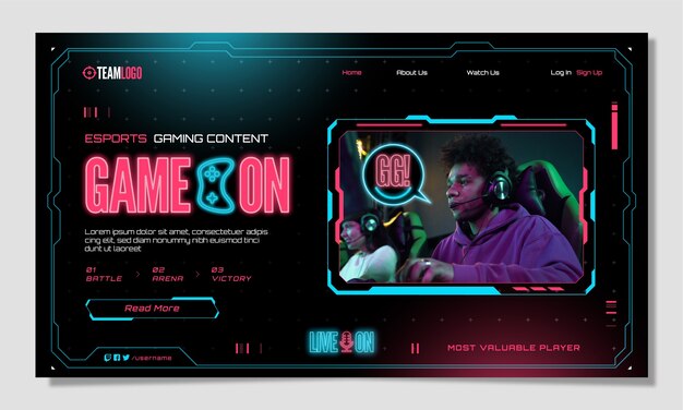 电竞游戏比赛banner横幅模板