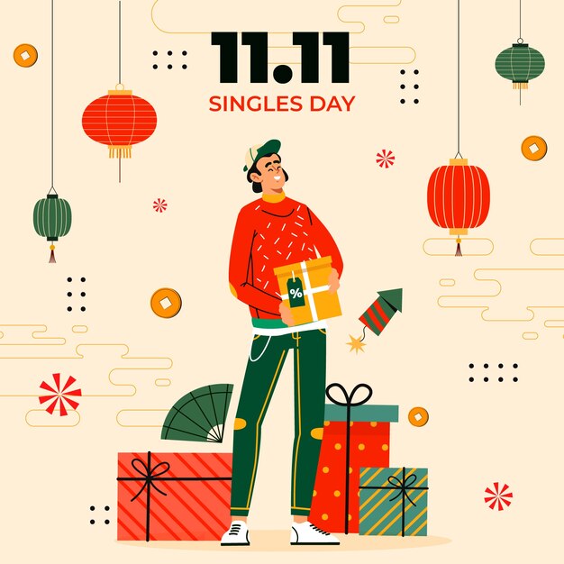 双十一电商促销banner横幅模板