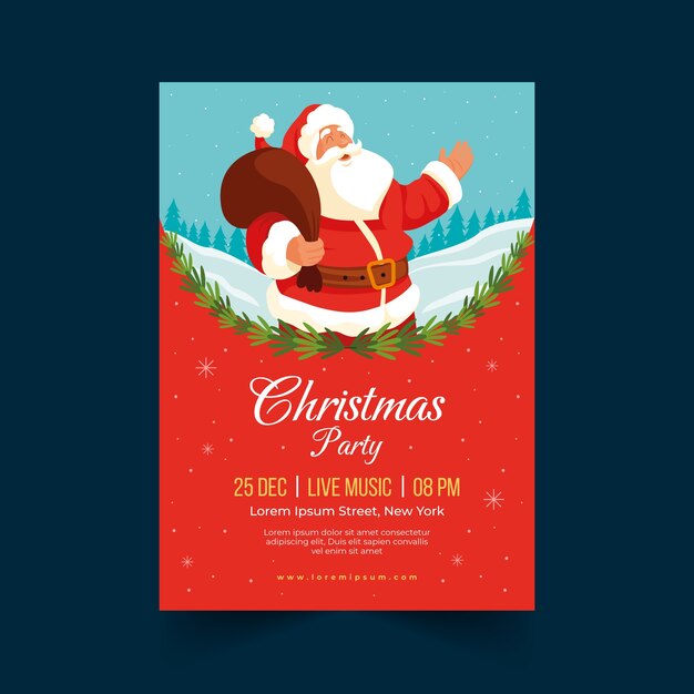 圣诞节海报单页模板