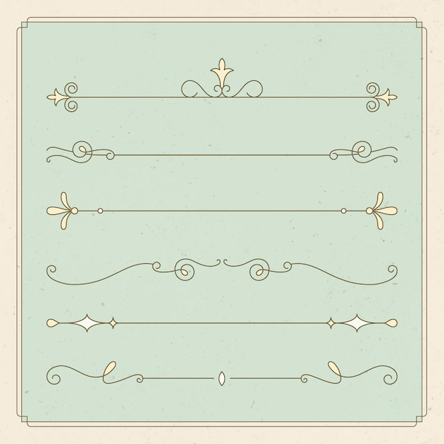 复古文字分割线