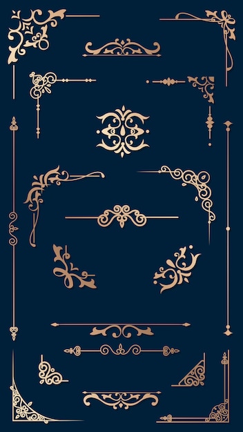 经典欧式边框装饰线