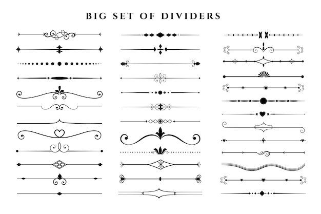 复古装饰线条分割线