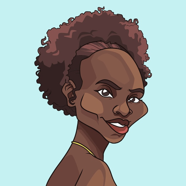 手绘夸张角色人物插画