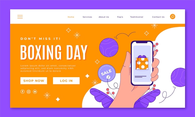 购物促销礼物盒模板