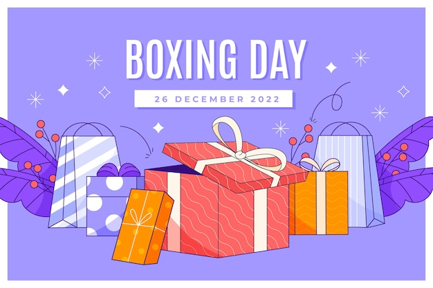 购物促销礼物盒海报单页背景