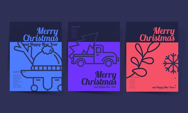 简约圣诞节模板