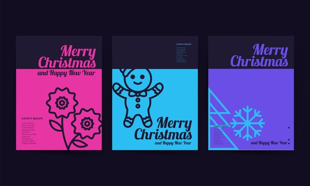 简约圣诞节模板