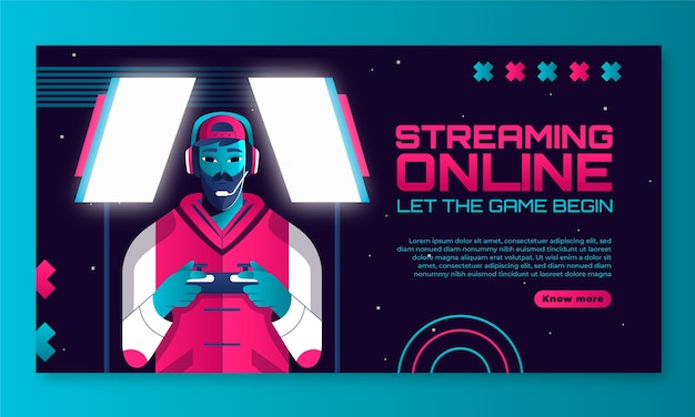 电子游戏banner海报横幅模板