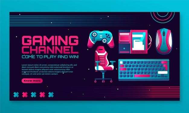 电子游戏banner海报横幅模板
