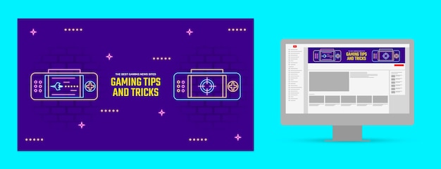 电子游戏banner海报横幅模板