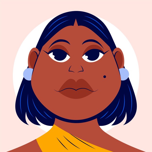 手绘卡通夸张人物插画