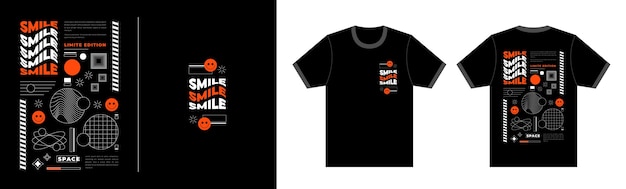 服饰T恤图案插画模板