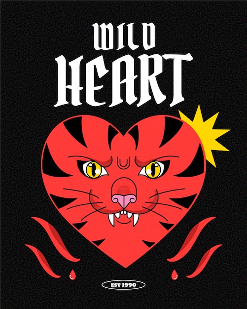 服饰T恤图案插画模板