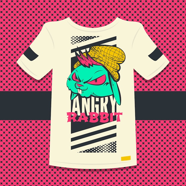 服饰T恤图案插画模板